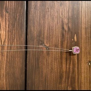 Kay’s diamond necklace with pink Stone
